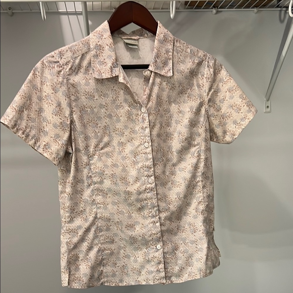 Elegant Floral Button Down Shirt